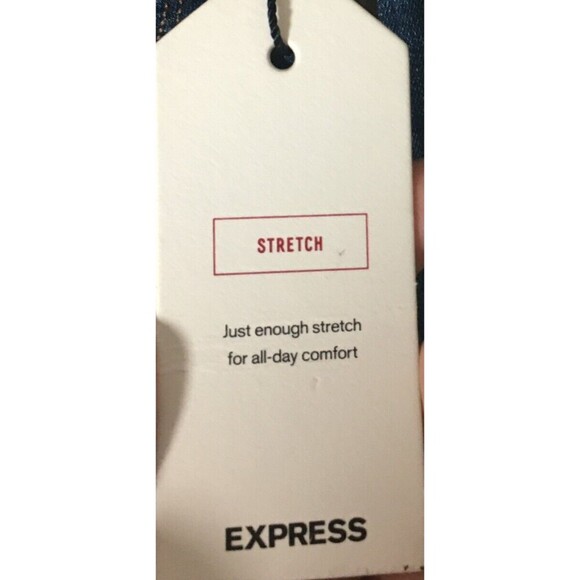 Express Jeans Women's Size 8 Regular Blue Stretch Cropped Skinny - Picture 5 of 11